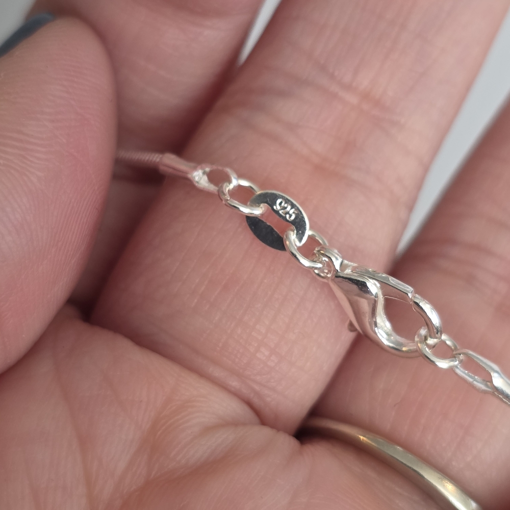 Blue Flash Faceted Labradorite Necklace - Picture 5 of 5